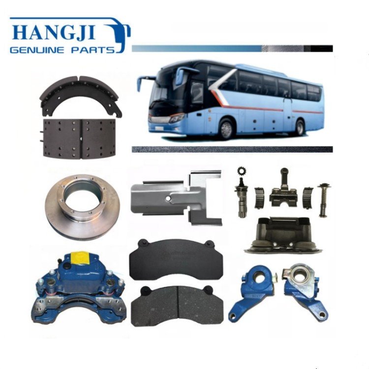 Chinese Buses Spare Parts Brake System Caliper Brake Pad and Rotor or Disc Bus Brakes Lining